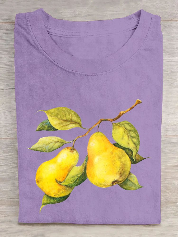 Casual Fruit Cotton T-Shirt