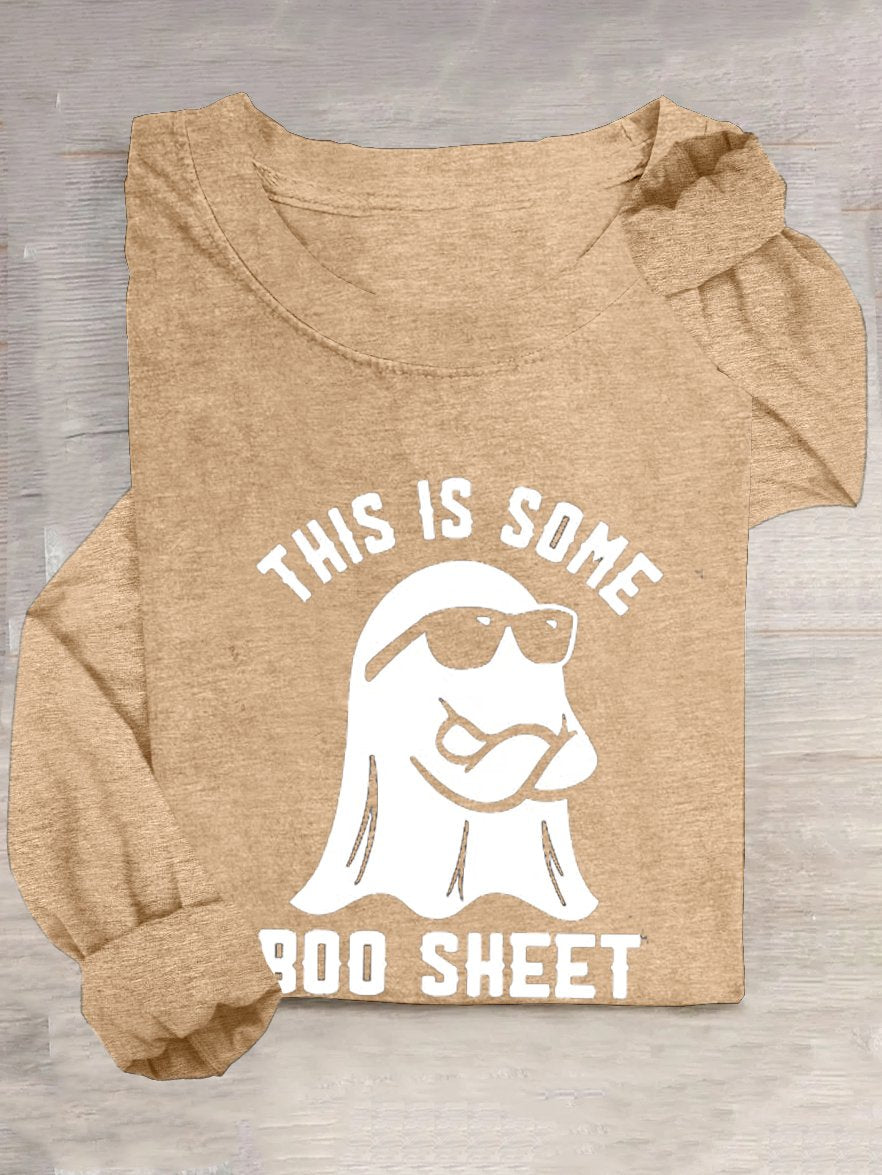Casual Halloween Cotton T-Shirt