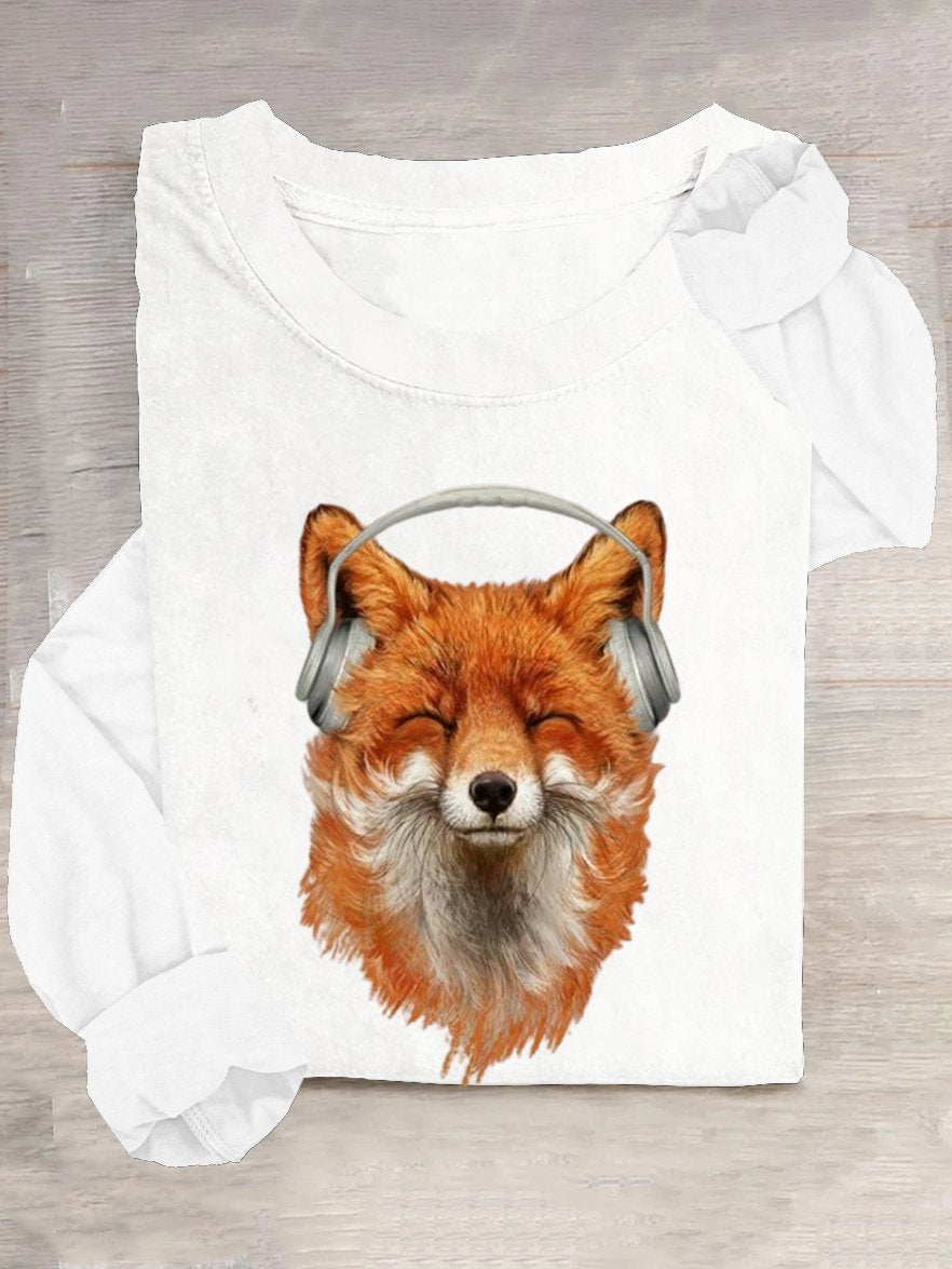Cotton-Blend Casual Crew Neck T-Shirt
