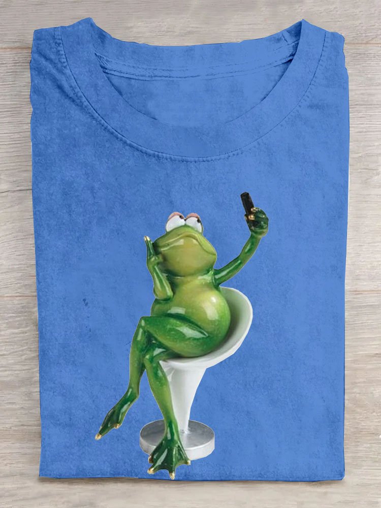 Casual frog Printed T-Shirt