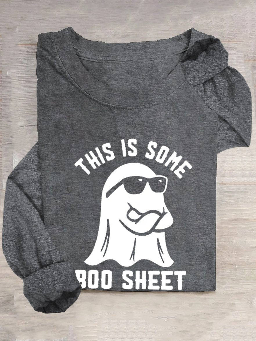 Casual Halloween Cotton T-Shirt