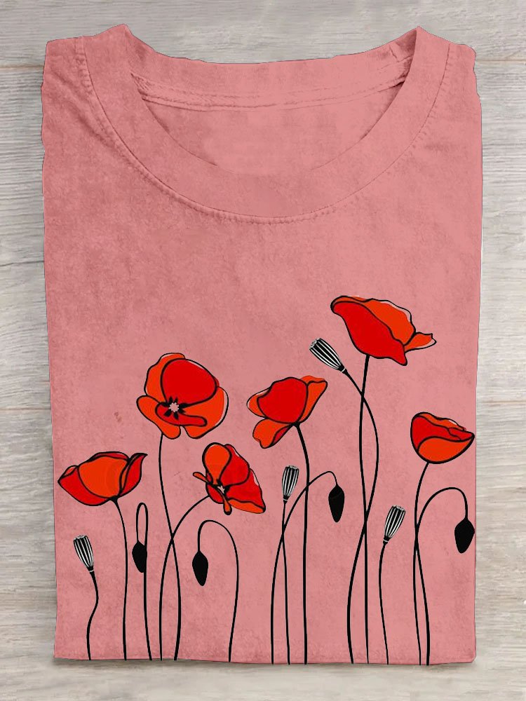 Floral Casual T-Shirt