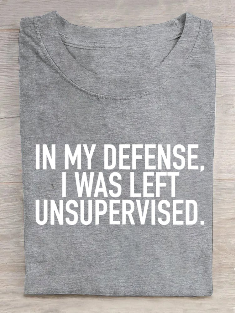 Cotton-Blend Casual Summer Text Letters Short Sleeve Loose Crew Neck H-Line T-shirt