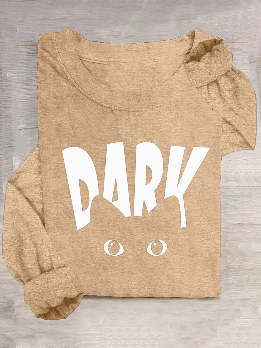 Casual Cotton-Blend Crew Neck T-Shirt
