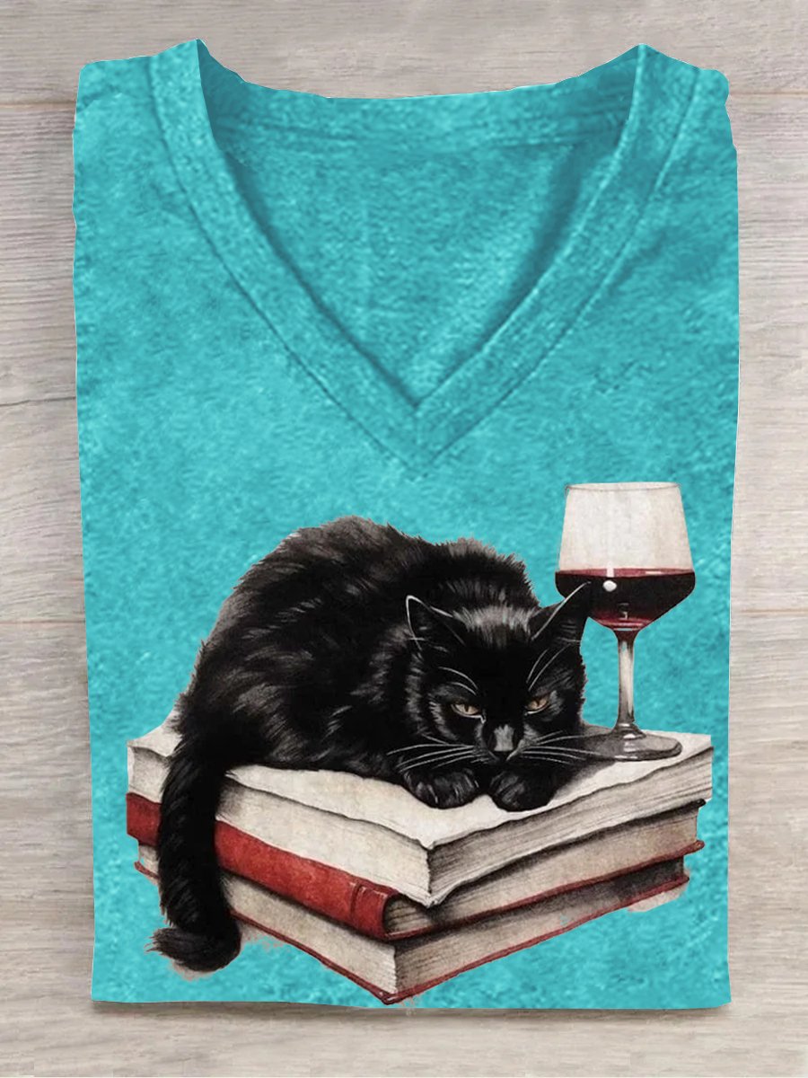 Cat Loose Casual T-Shirt