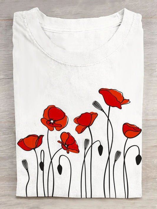 Floral Casual T-Shirt