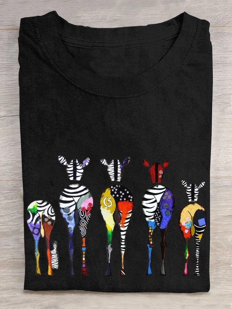 Cotton Animal Casual T-Shirt