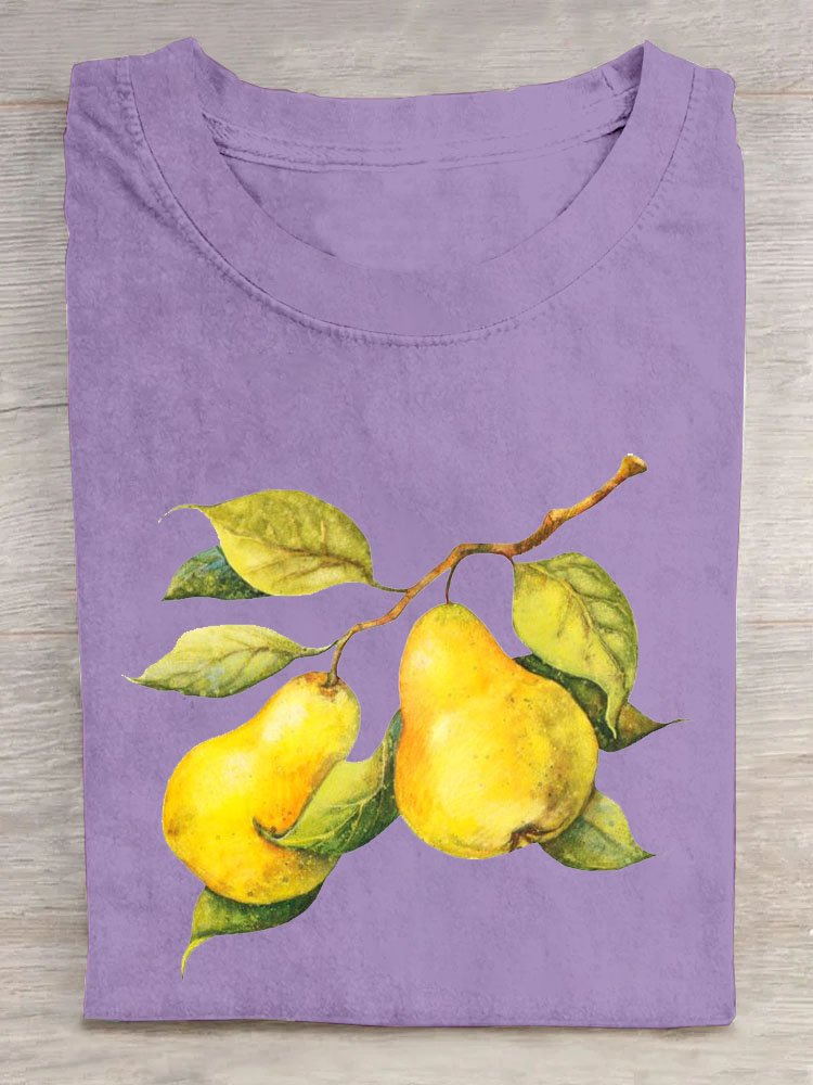 Casual Fruit Cotton T-Shirt