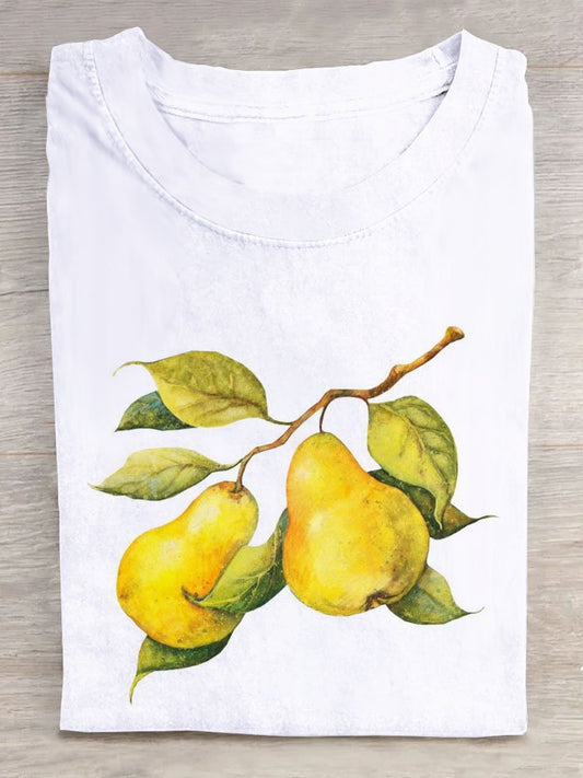 Casual Fruit Cotton T-Shirt