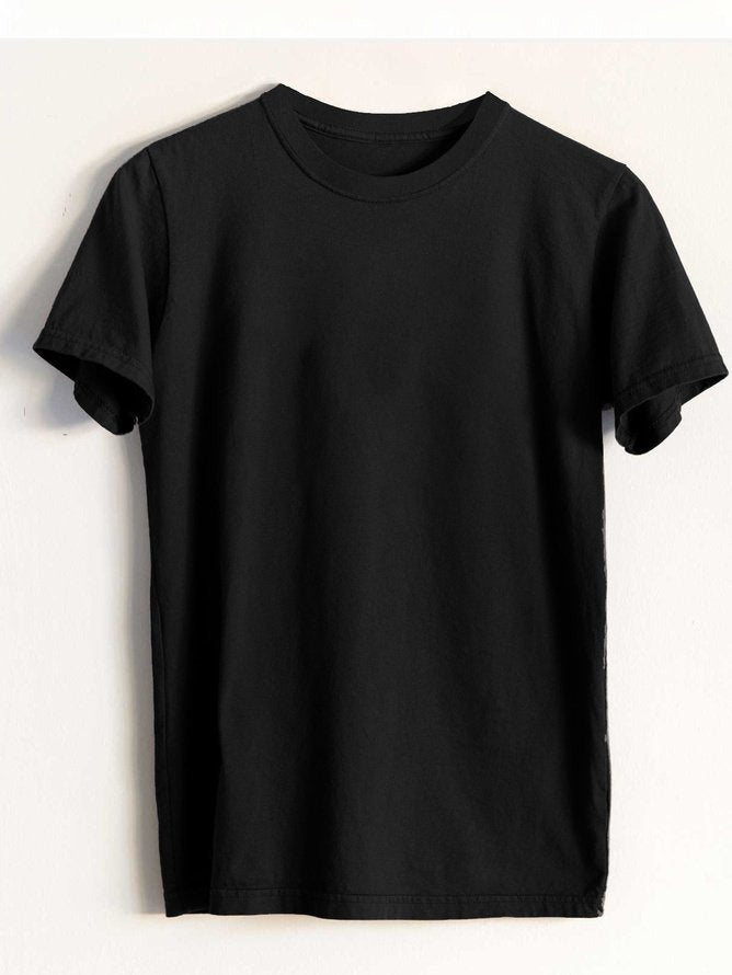 Crew Neck Figure Casual T-Shirt