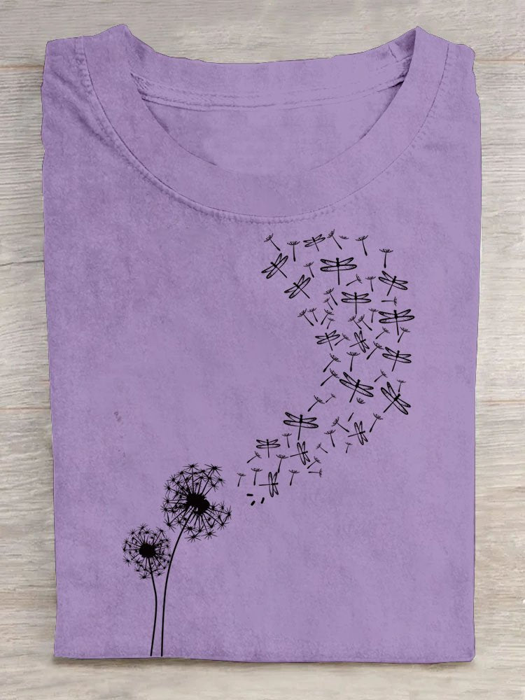 Dandelion Casual Loose Cotton T-Shirt