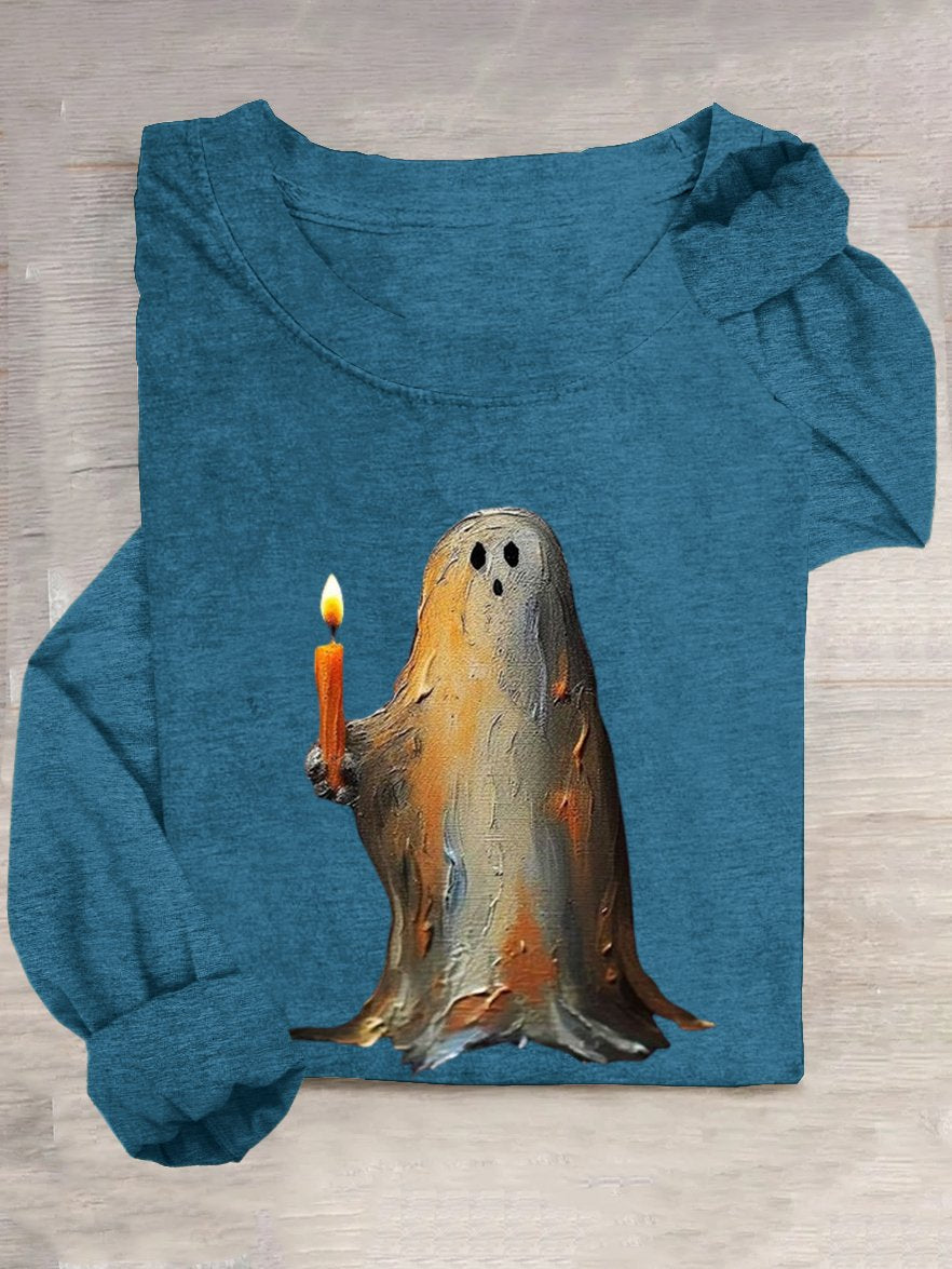 Halloween Crew Neck Casual T-Shirt