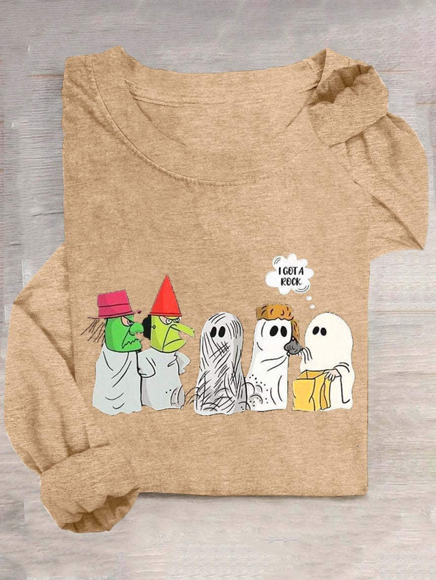 Casual Loose Halloween Crew Neck T-Shirt