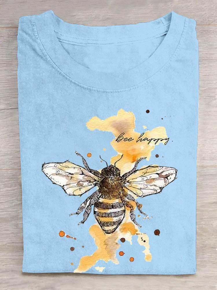 Casual Bee Loose T-Shirt