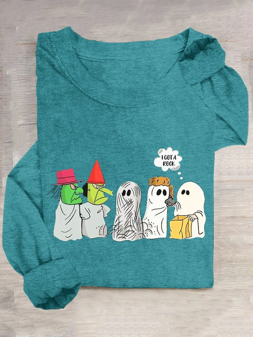 Casual Loose Halloween Crew Neck T-Shirt