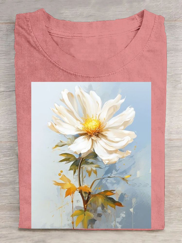 Casual Loose Floral T-Shirt