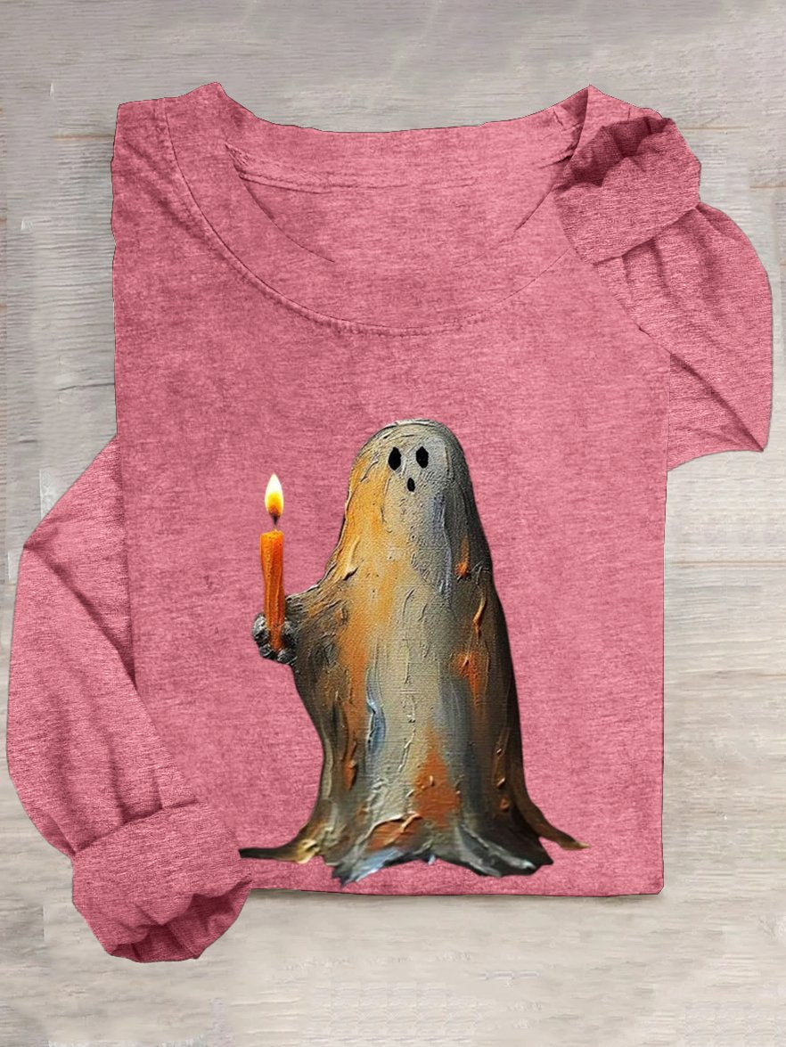 Halloween Crew Neck Casual T-Shirt