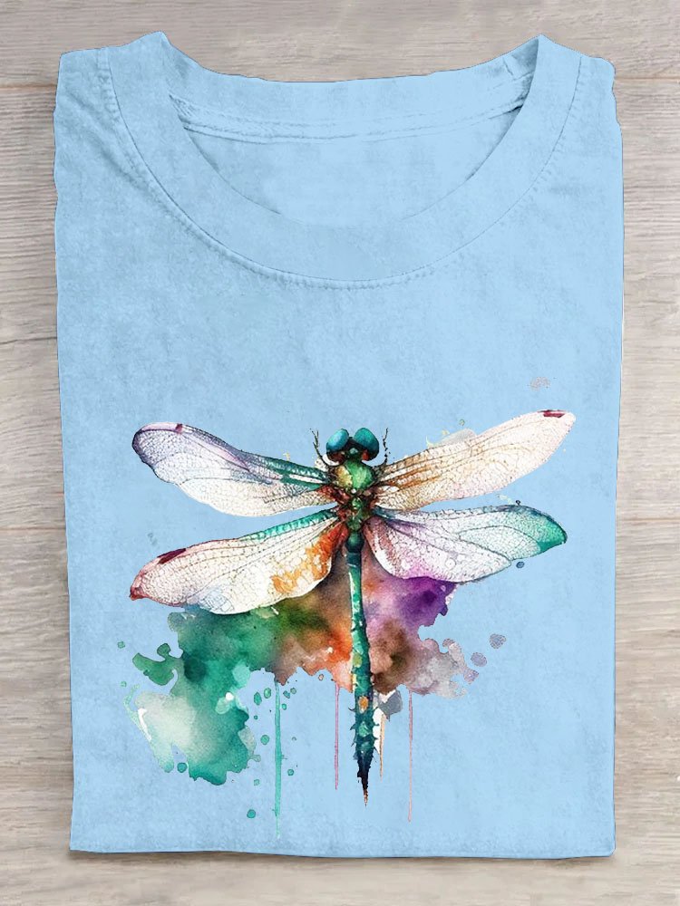 Dragonfly Loose Casual T-Shirt