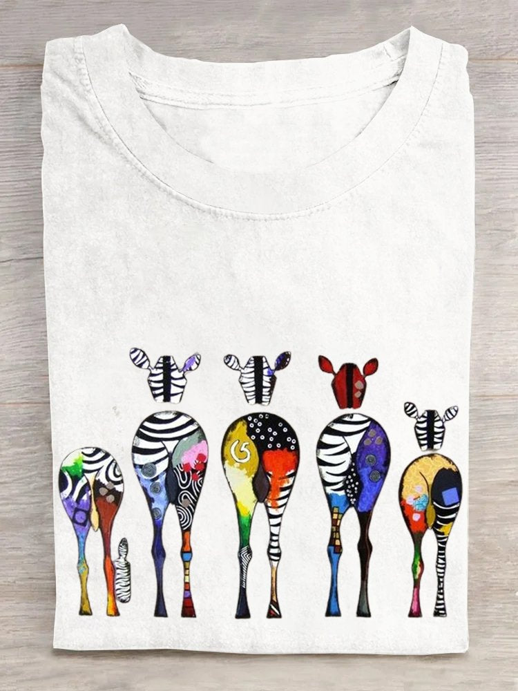 Cotton Animal Casual T-Shirt