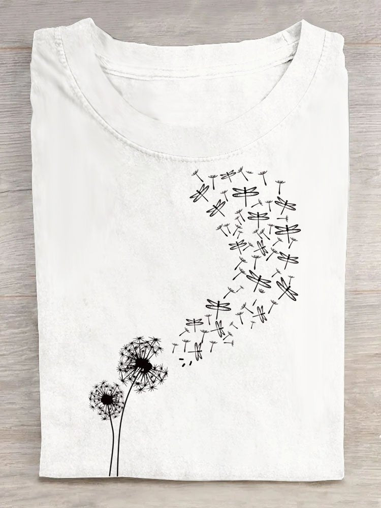 Dandelion Casual Loose Cotton T-Shirt