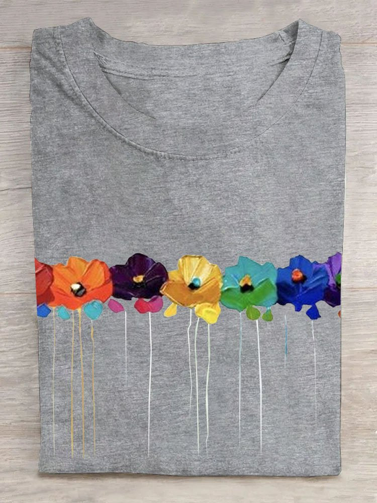 Floral Casual T-Shirt