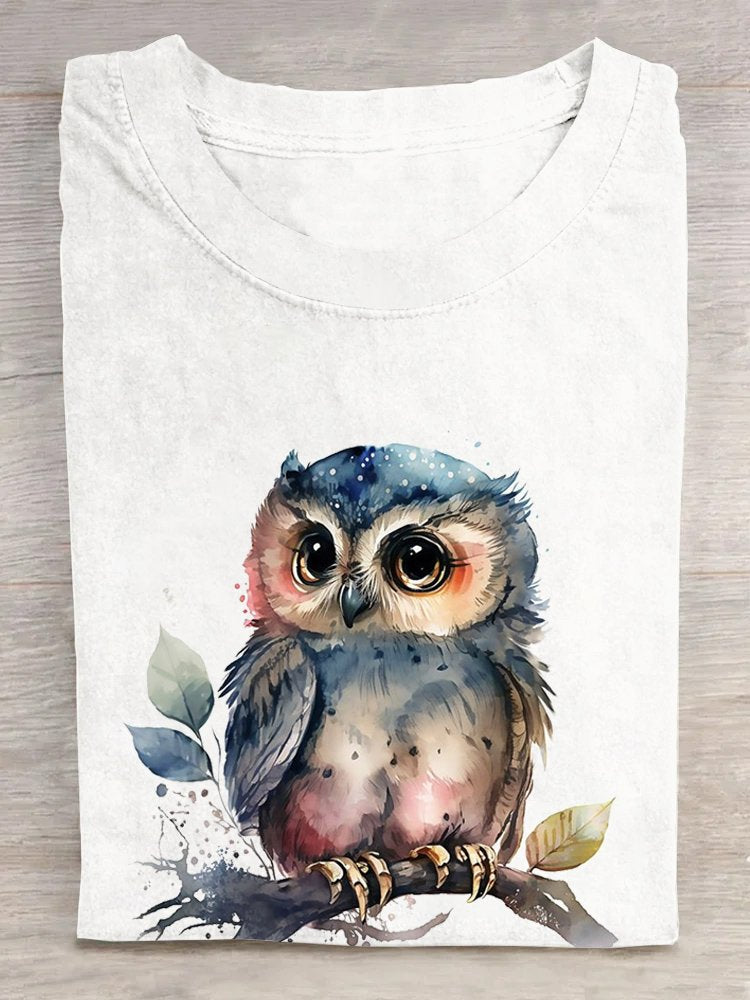 Animal Cotton Casual Loose T-Shirt