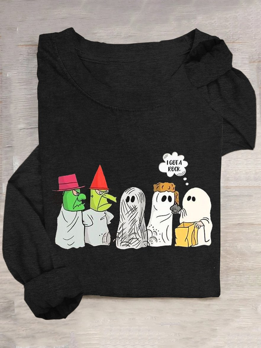 Casual Loose Halloween Crew Neck T-Shirt