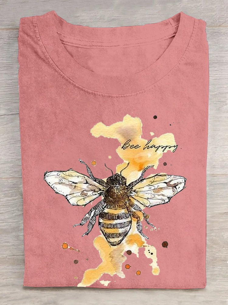 Casual Bee Loose T-Shirt