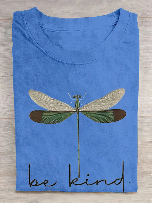 Dragonfly Loose Casual T-Shirt