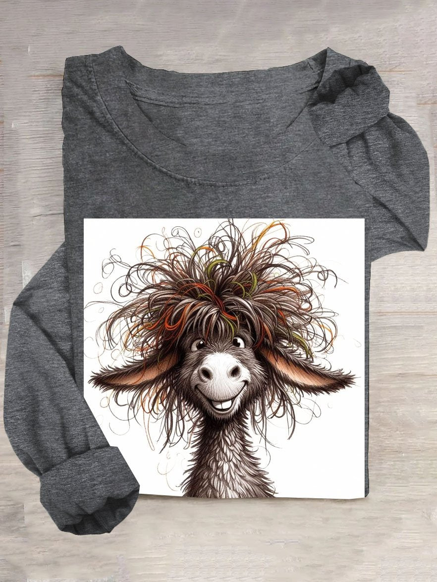 Funny Fried wool sheep Casual T-shirt