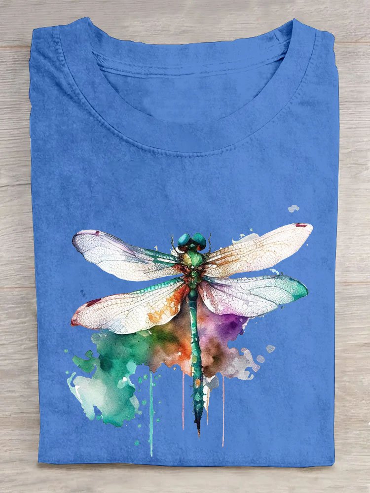 Dragonfly Loose Casual T-Shirt