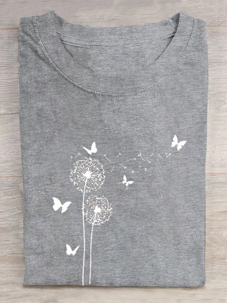 Dandelion Casual Loose Crew Neck T-Shirt