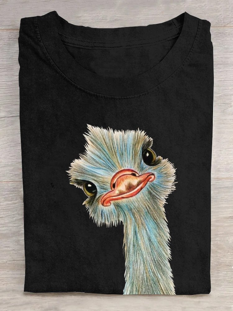 Casual Bird Crew Neck T-Shirt