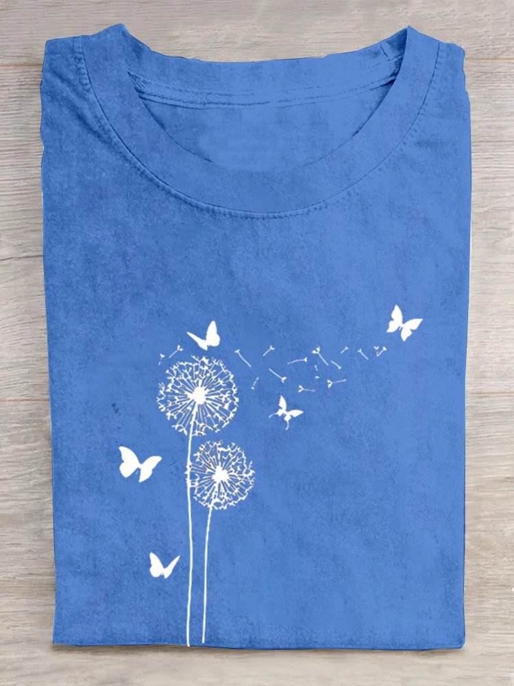 Dandelion Casual Loose Crew Neck T-Shirt