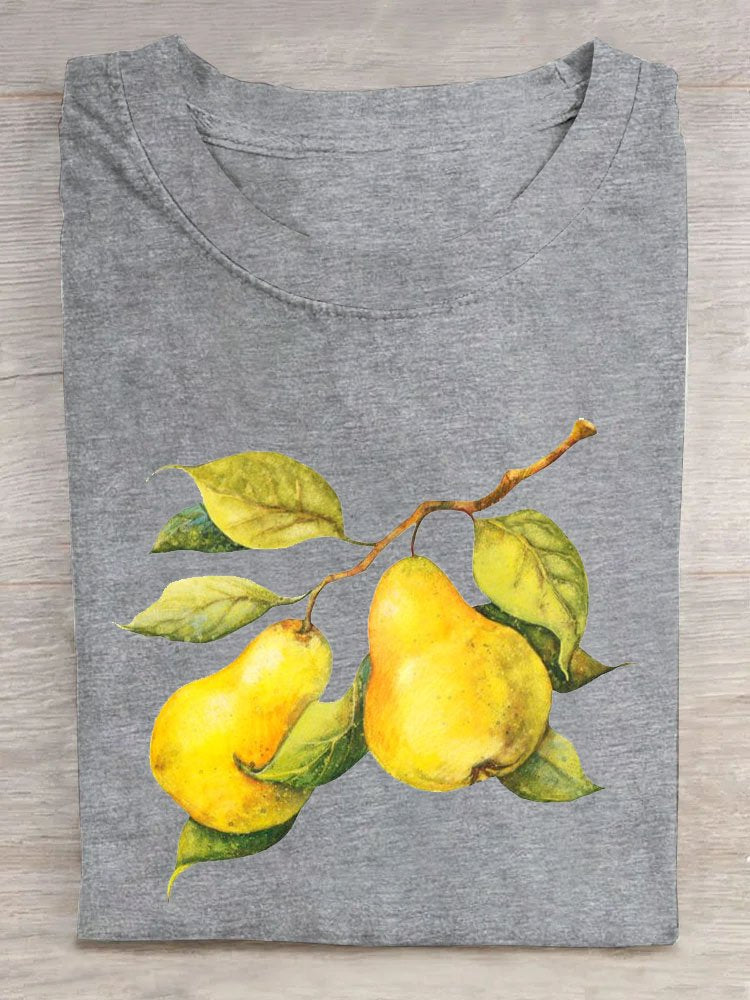 Casual Fruit Cotton T-Shirt