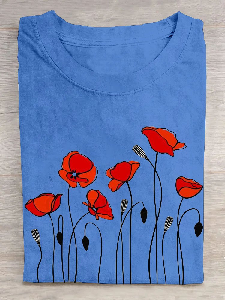 Floral Casual T-Shirt