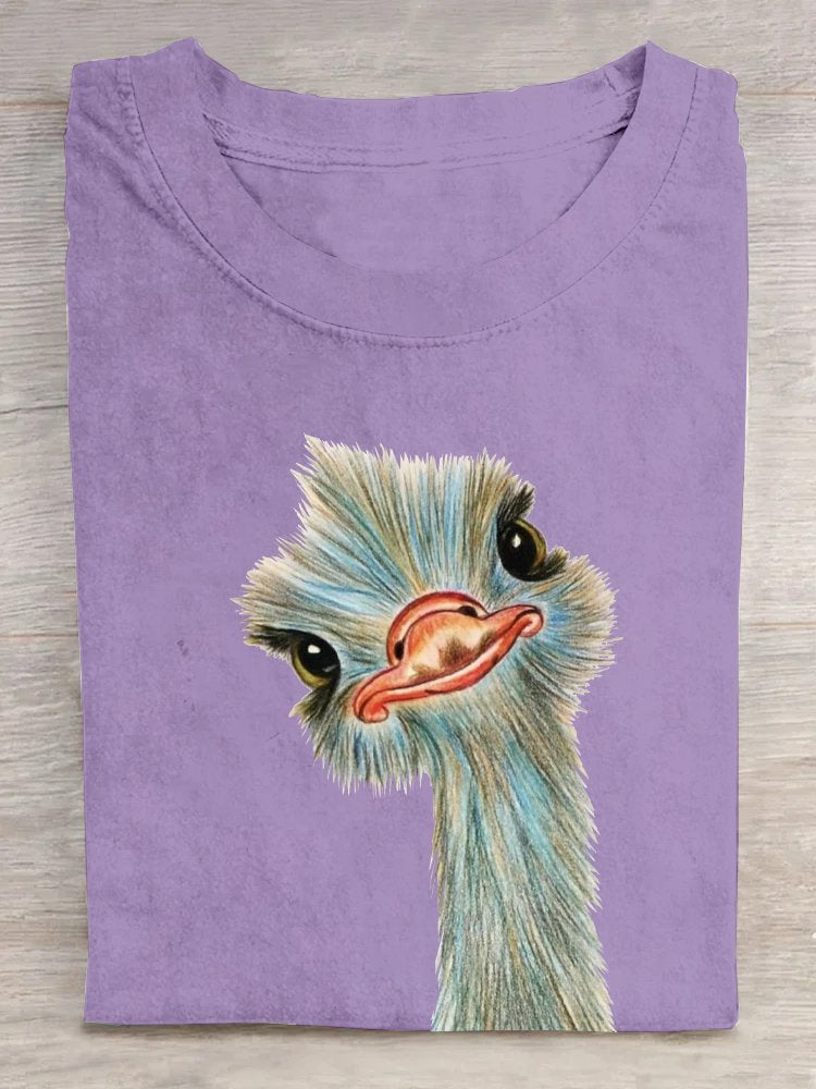 Casual Bird Crew Neck T-Shirt