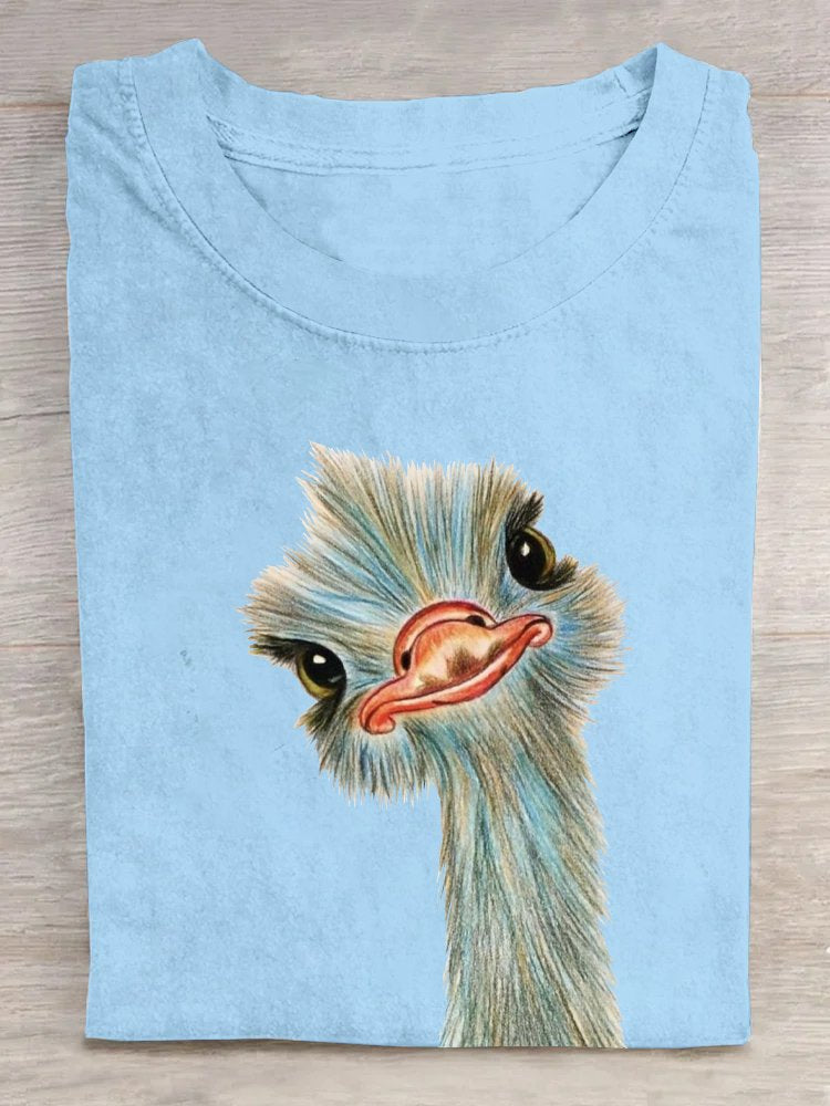 Casual Bird Crew Neck T-Shirt