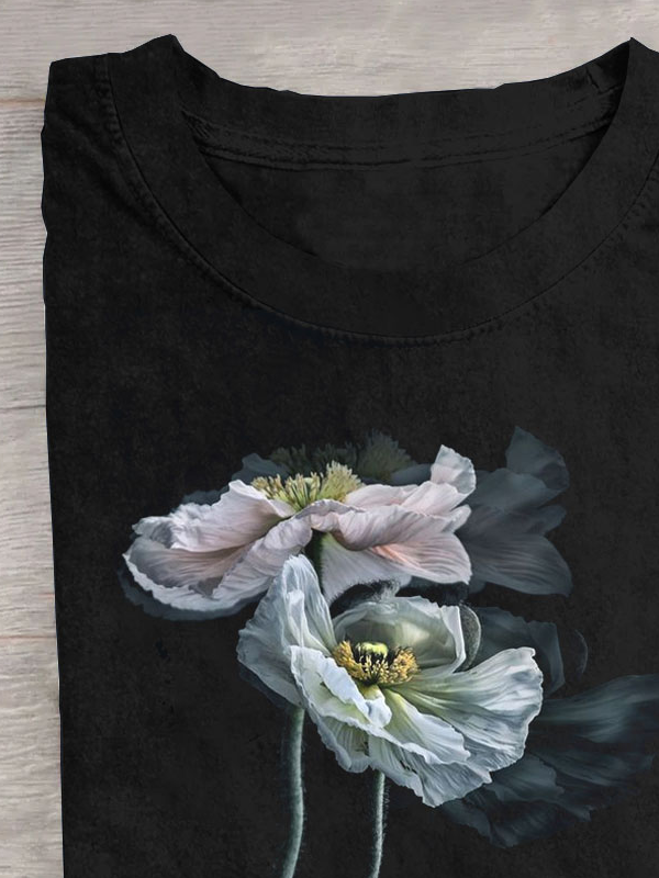 Floral Casual Loose T-Shirt