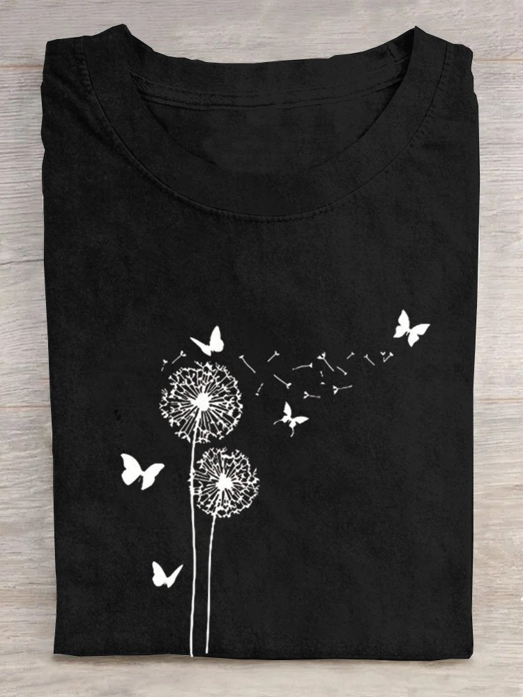 Dandelion Casual Loose Crew Neck T-Shirt