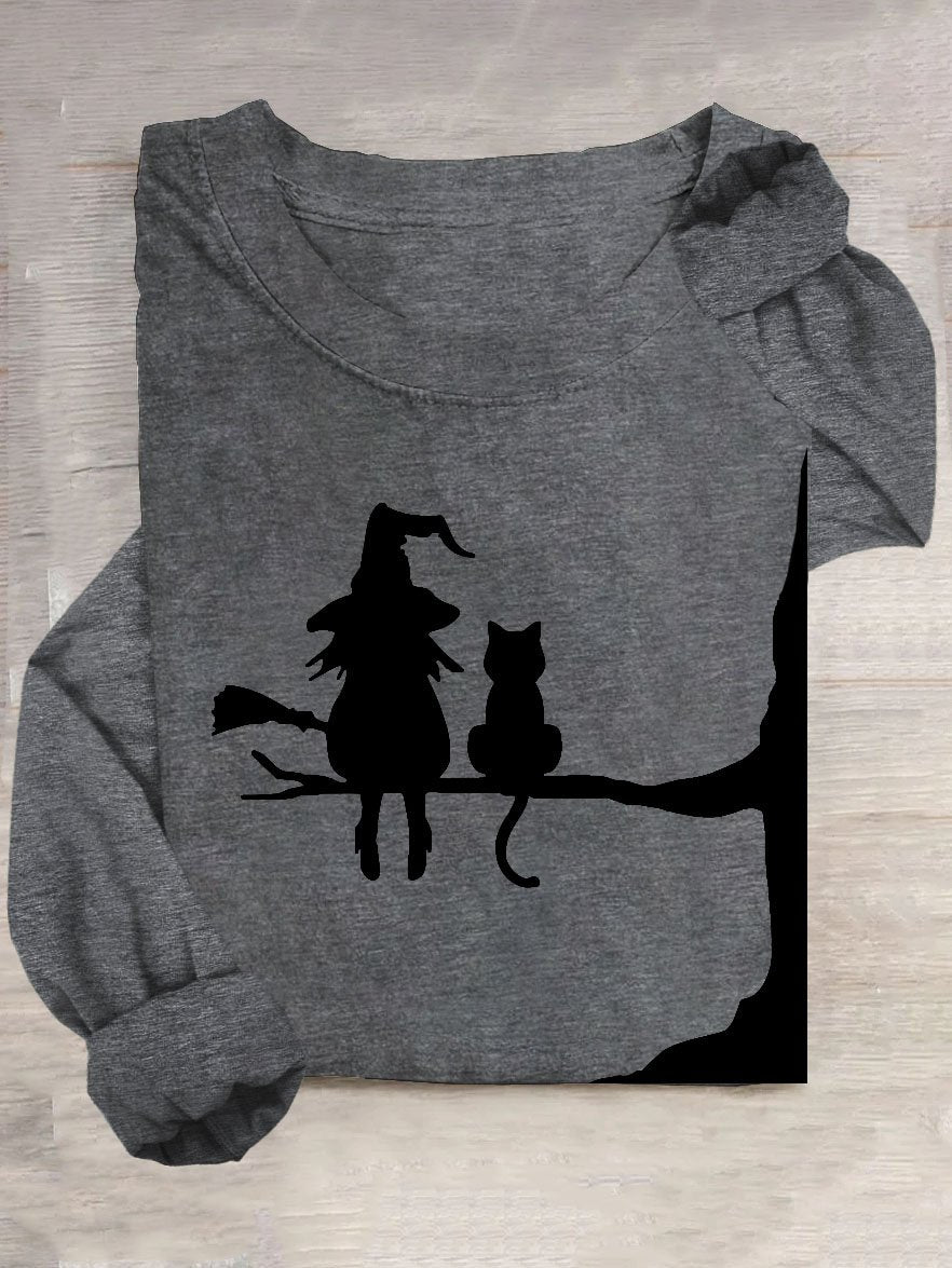 Halloween Casual Loose Long Sleeve T-Shirt