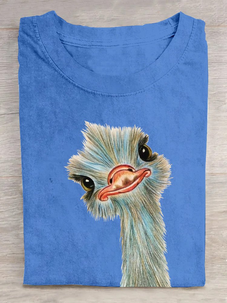 Casual Bird Crew Neck T-Shirt