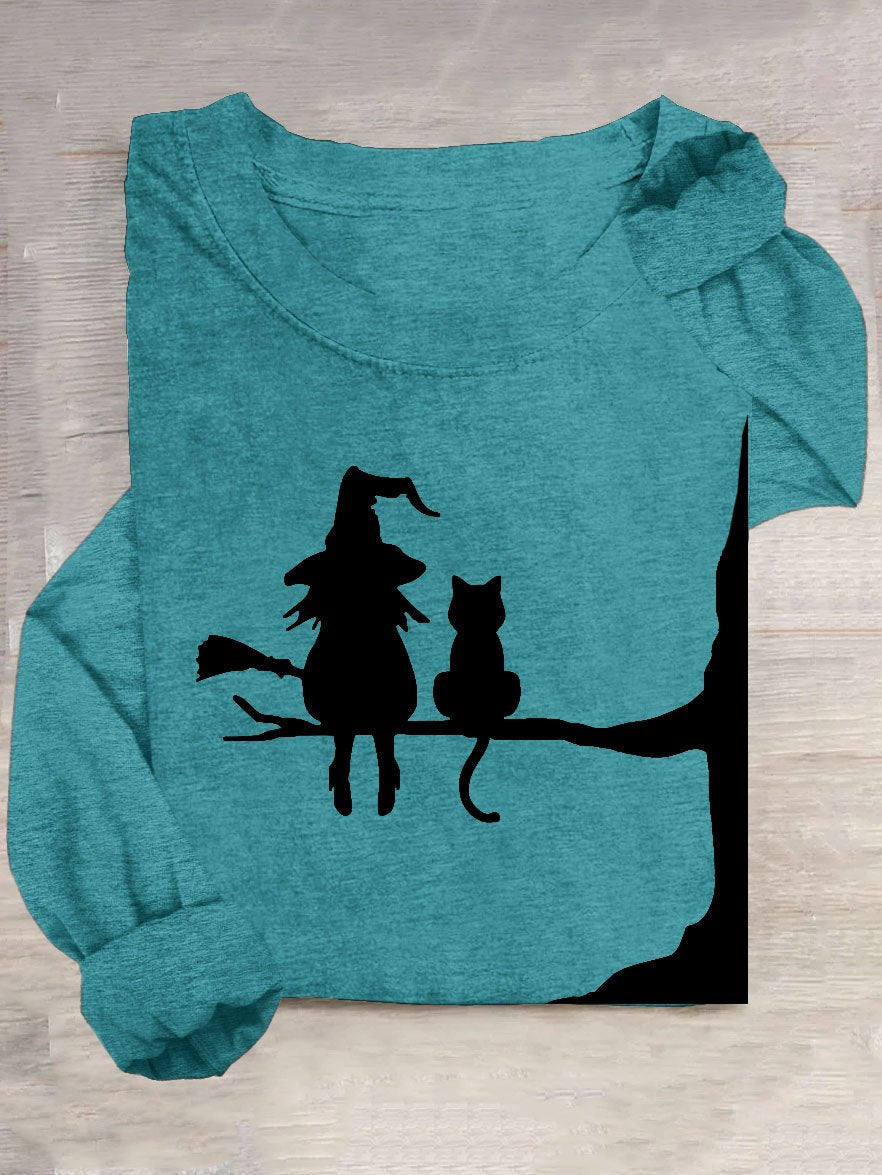 Halloween Casual Loose Long Sleeve T-Shirt