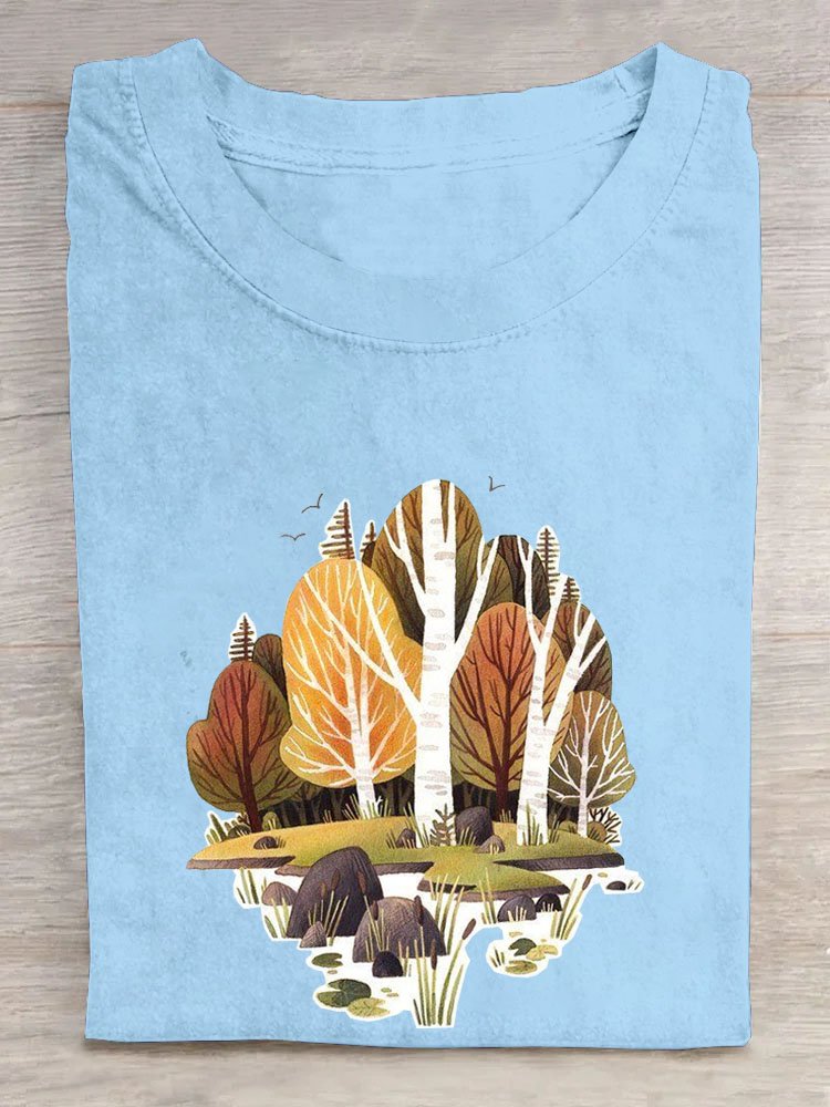 Tree Casual Loose T-Shirt