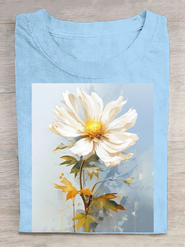 Casual Loose Floral T-Shirt