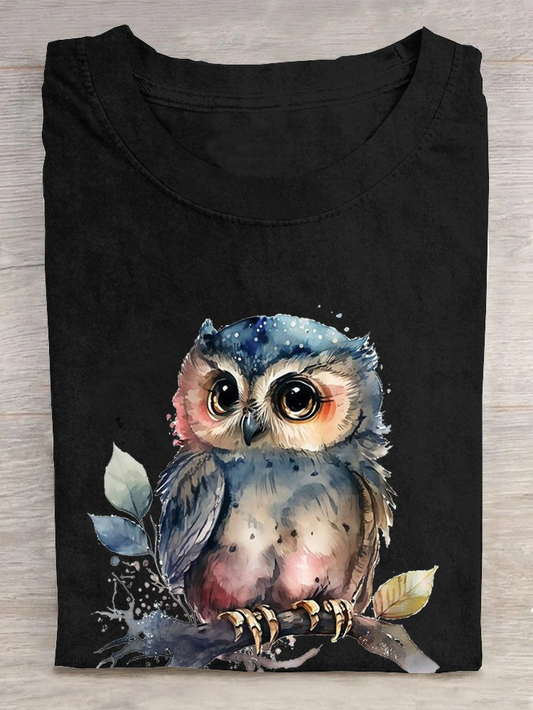 Animal Cotton Casual Loose T-Shirt