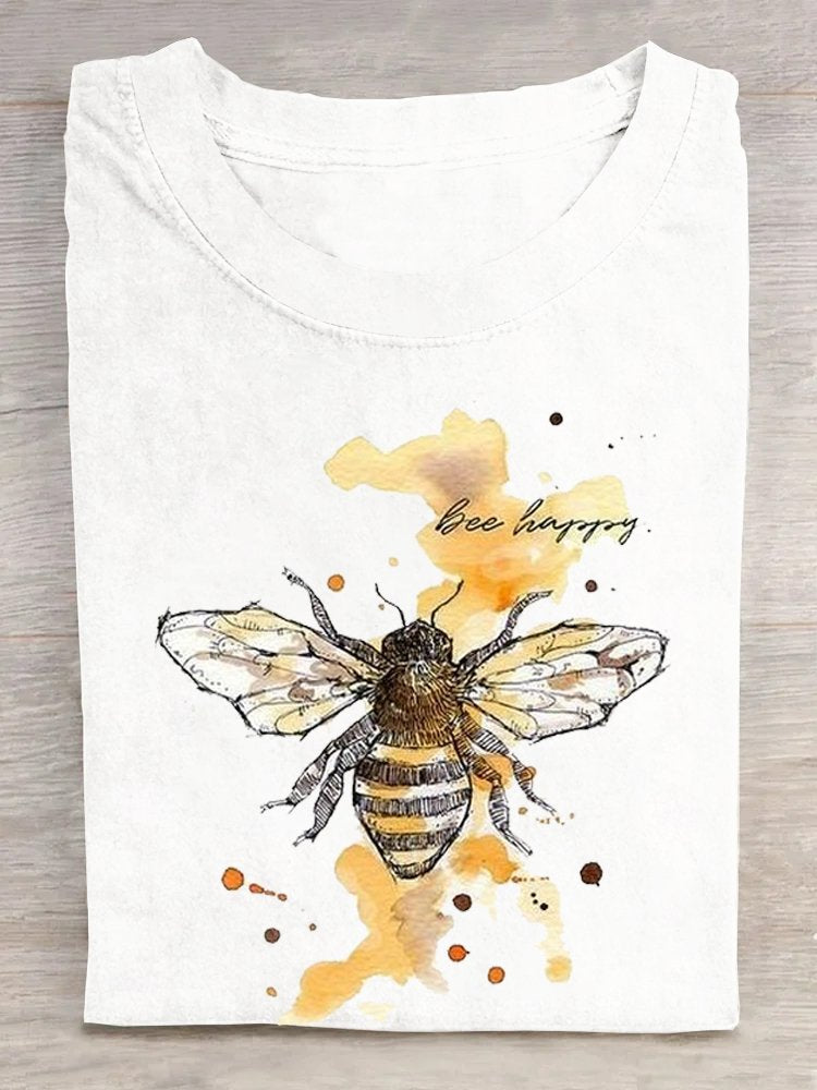 Casual Bee Loose T-Shirt