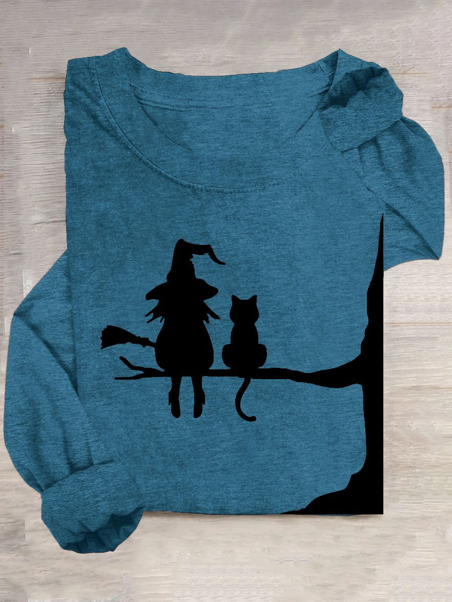 Halloween Casual Loose Long Sleeve T-Shirt