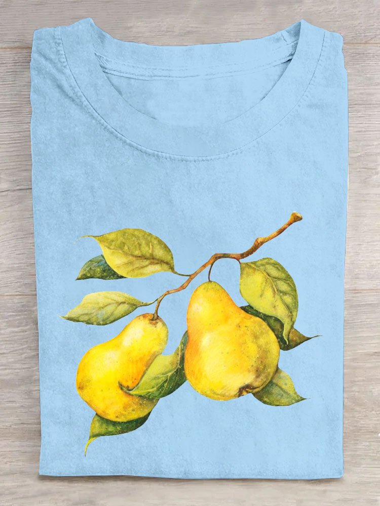 Casual Fruit Cotton T-Shirt