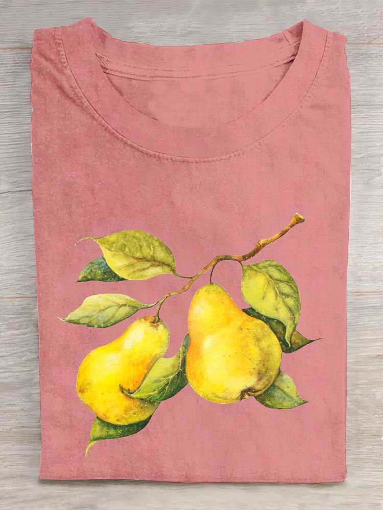 Casual Fruit Cotton T-Shirt